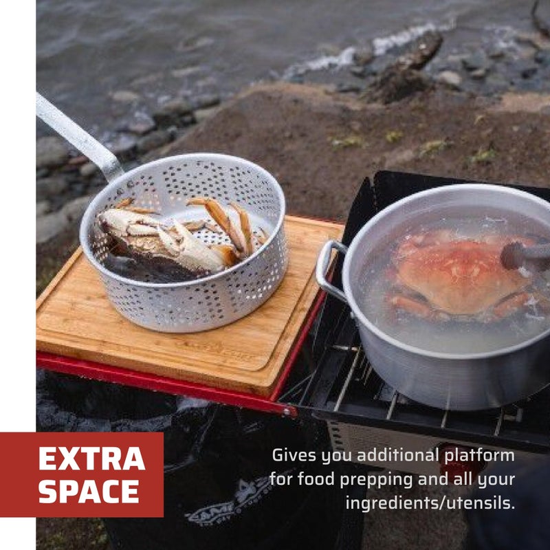 Camp Chef Folding Side Shelves LS60P - Fits Two Burner Stove Models EX60LW, EX60LWC, EX60P, EX60PP, EX60LWF, EX90LW, EX170LW, EX280LW, YK60LW, YK60LWC12, DB60D, CT32LW, EX60B, EX90LWB - Image 3